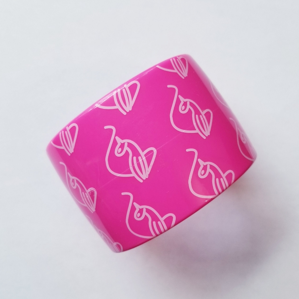 ❗Vintage 2000s Baby Phat Y2K Hot Pink and White Bangle❗